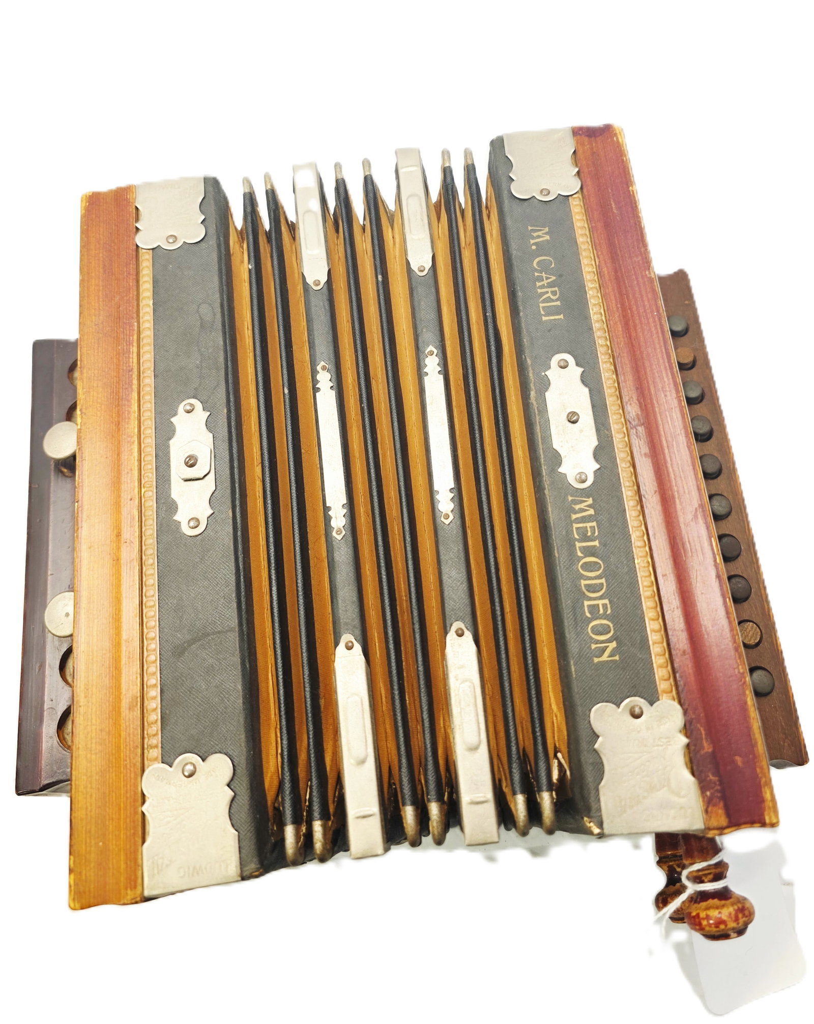 antique squeezebox accordion from Germany, Melodeon (1 of 12)