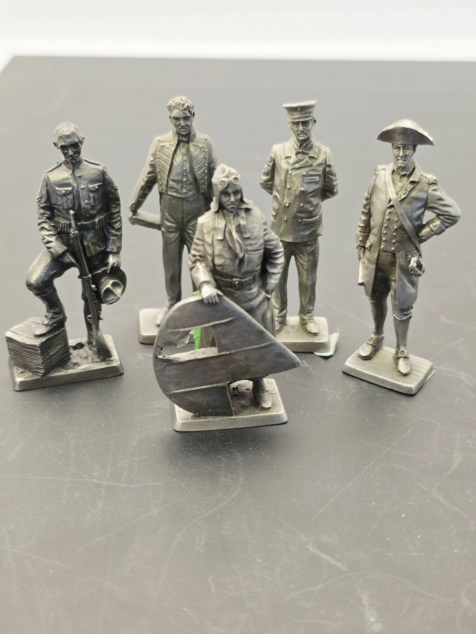 pewter military figures (1 of 6)