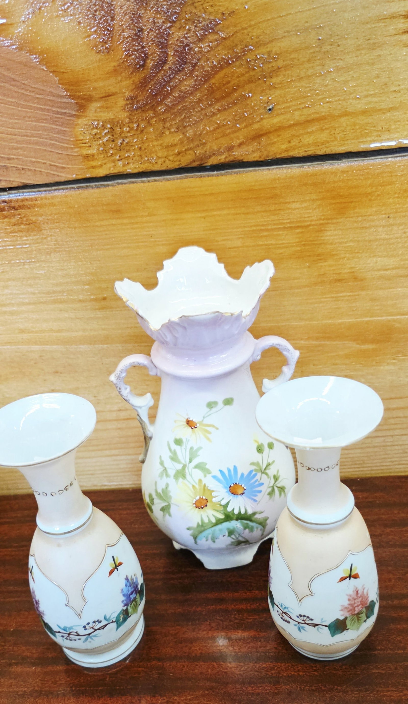 antique hand painted Austrian or French vases (1 of 7)