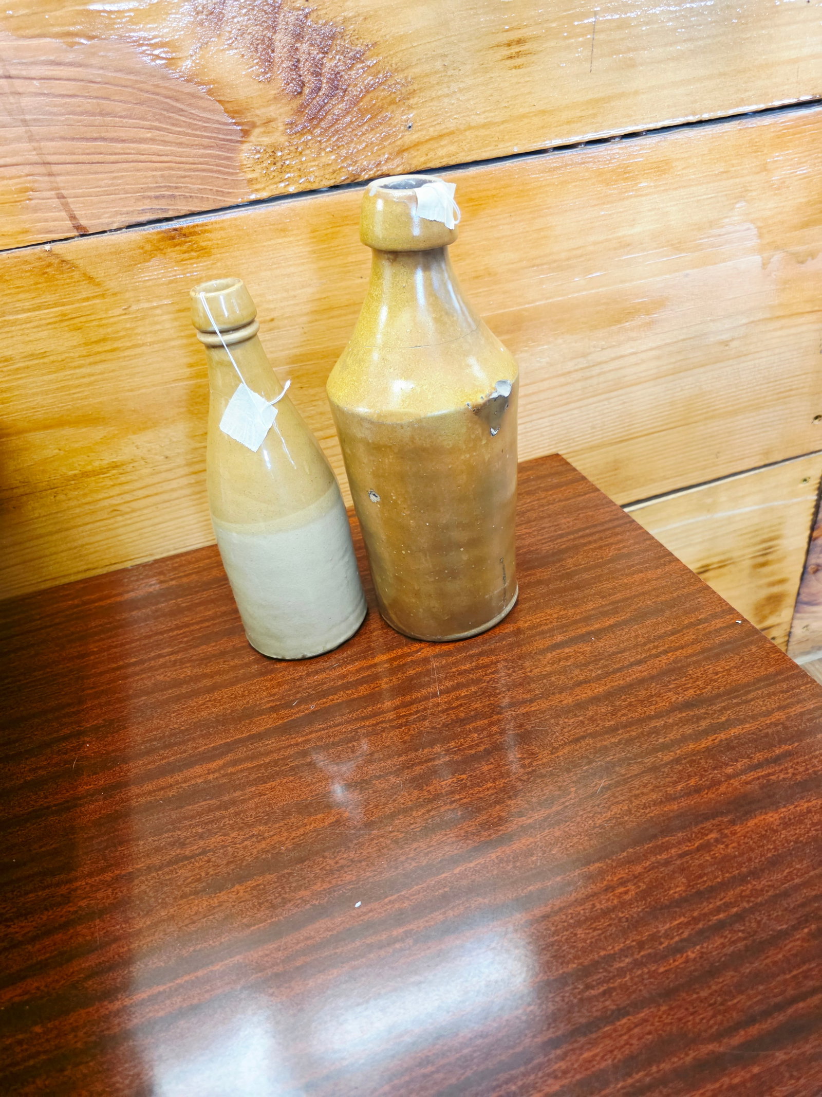 antique 19th-century stoneware ginger beer or ale bottles - 3