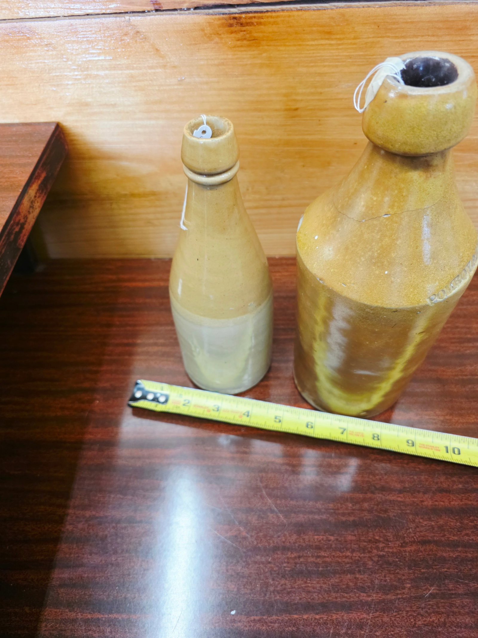 antique 19th-century stoneware ginger beer or ale bottles - 5