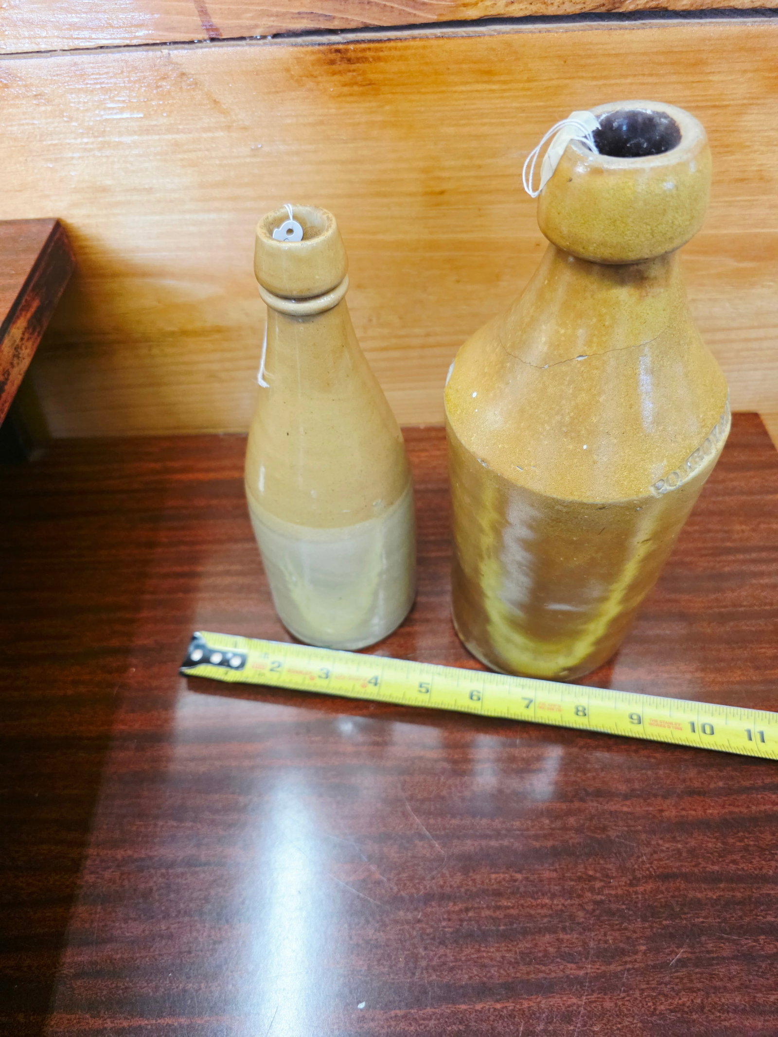 antique 19th-century stoneware ginger beer or ale bottles - 7