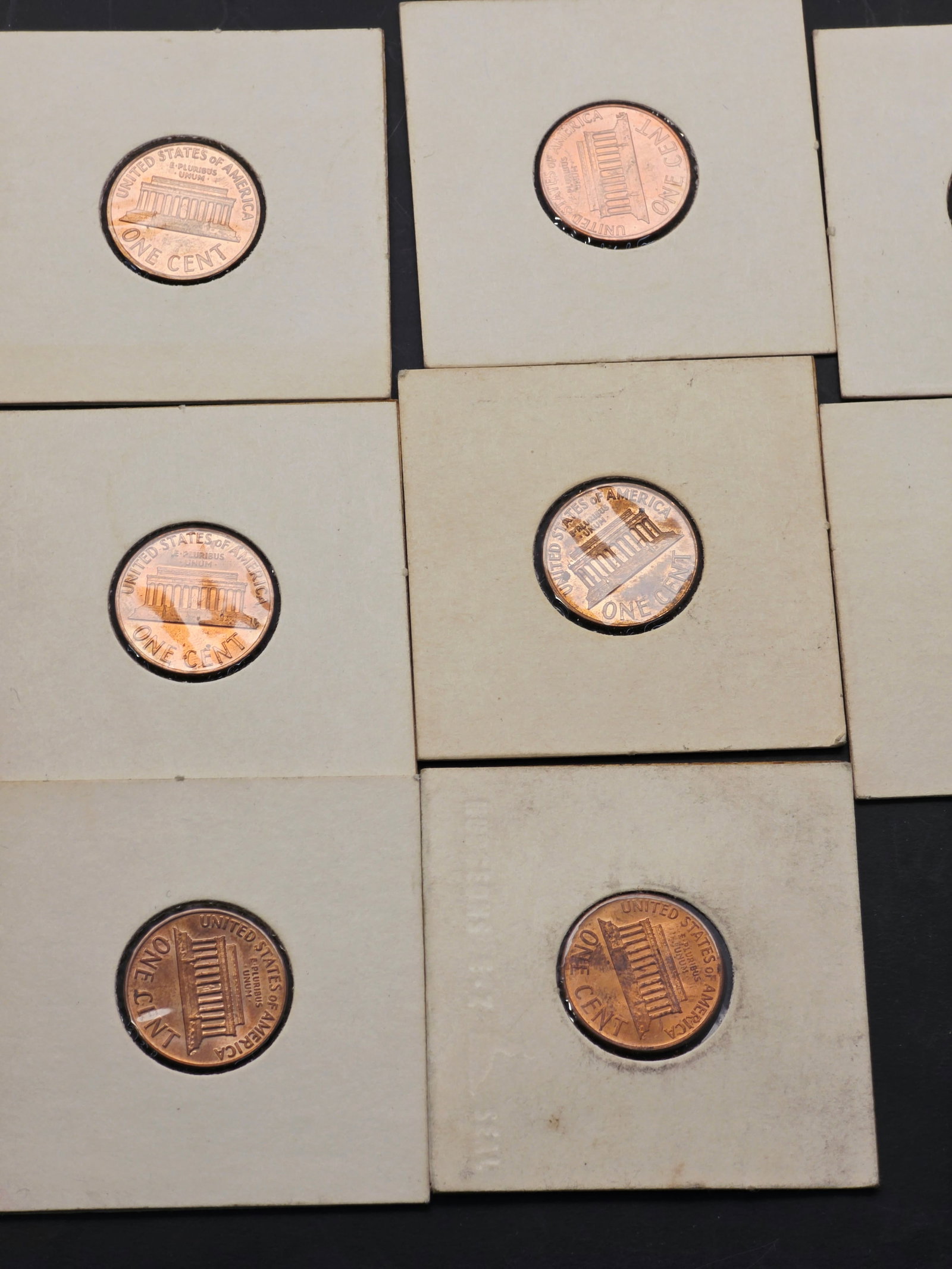 collection of United States one-cent coins (1 of 6)