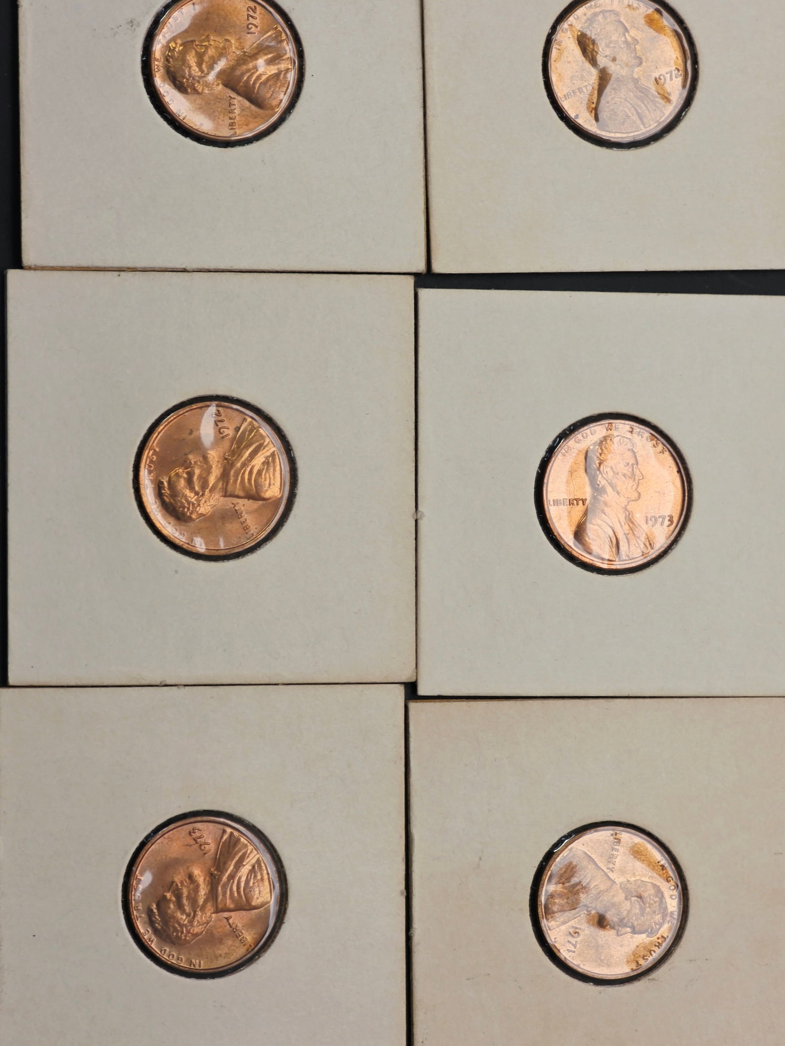Pennies, some wheat pennies, 1927 (1 of 14)