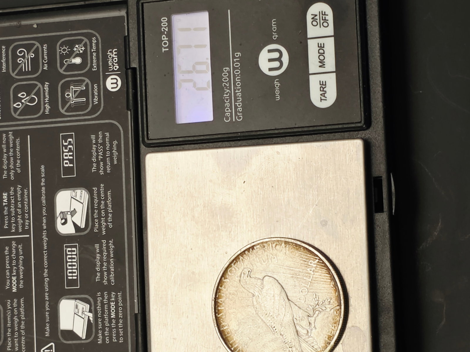 1924 Peace Silver Dollar - 7