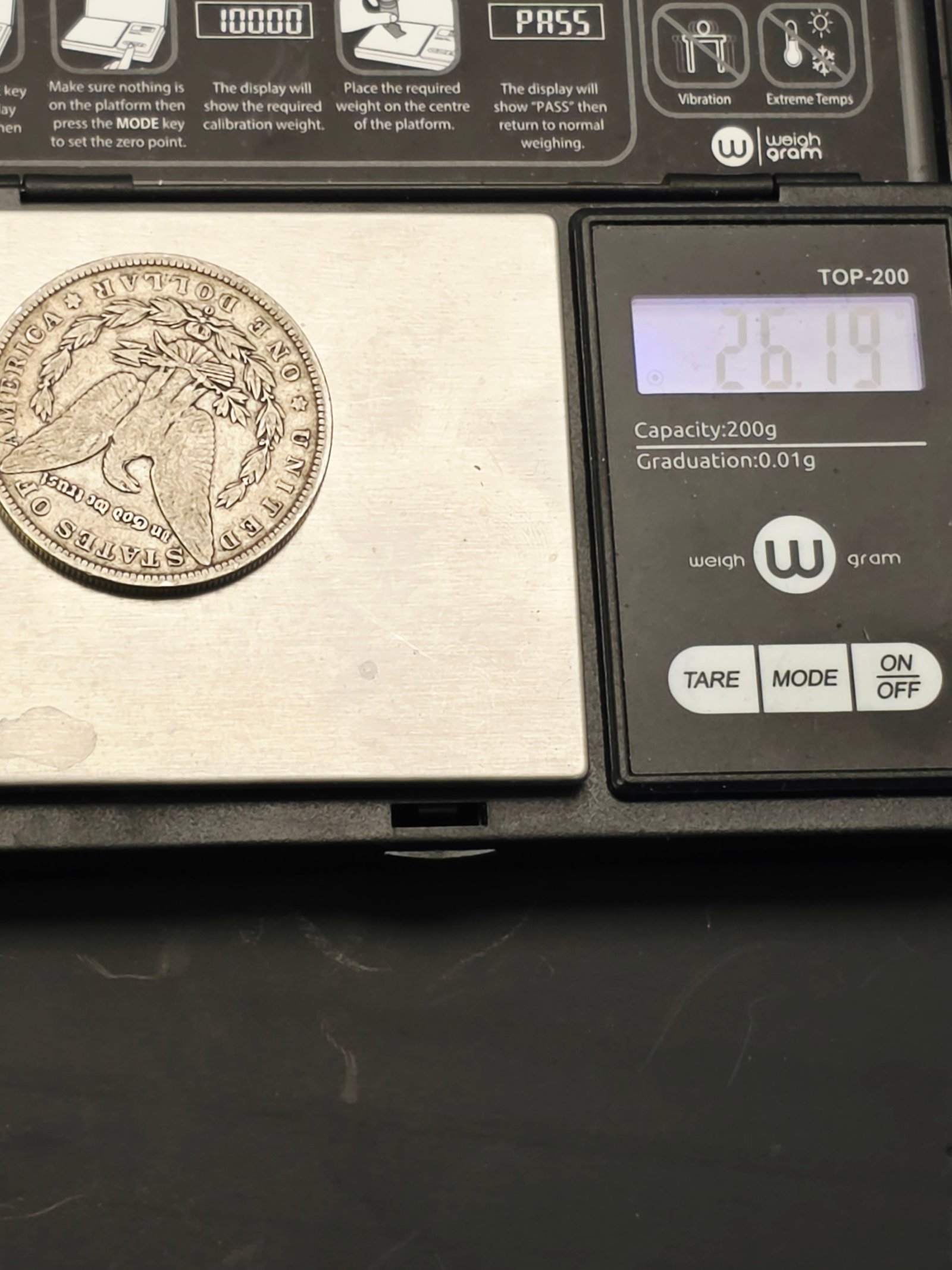 Exceptional condition 1888 Morgan Silver Dollar - 10