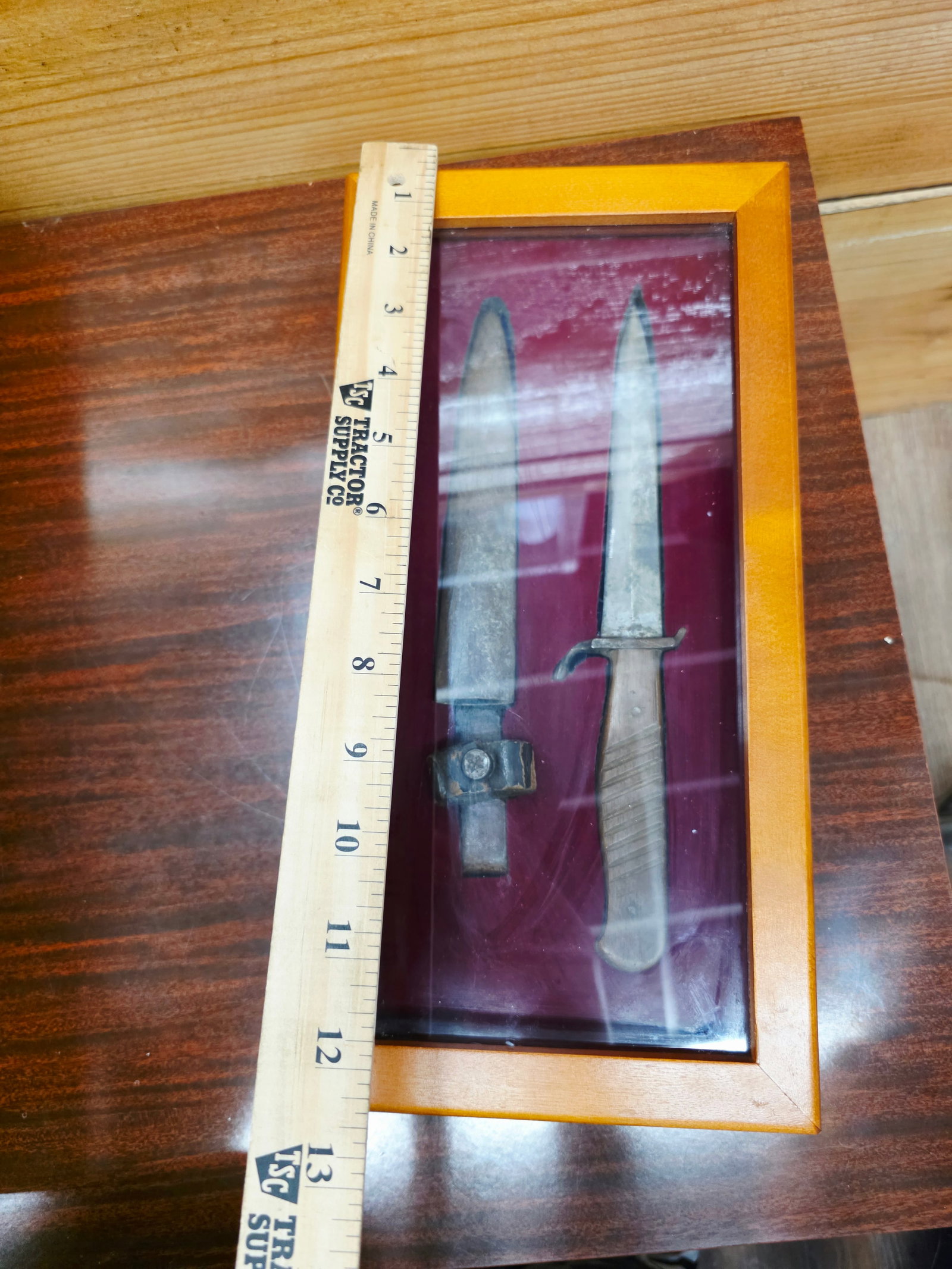 Authentic German Trench Knife with shadow box - 3