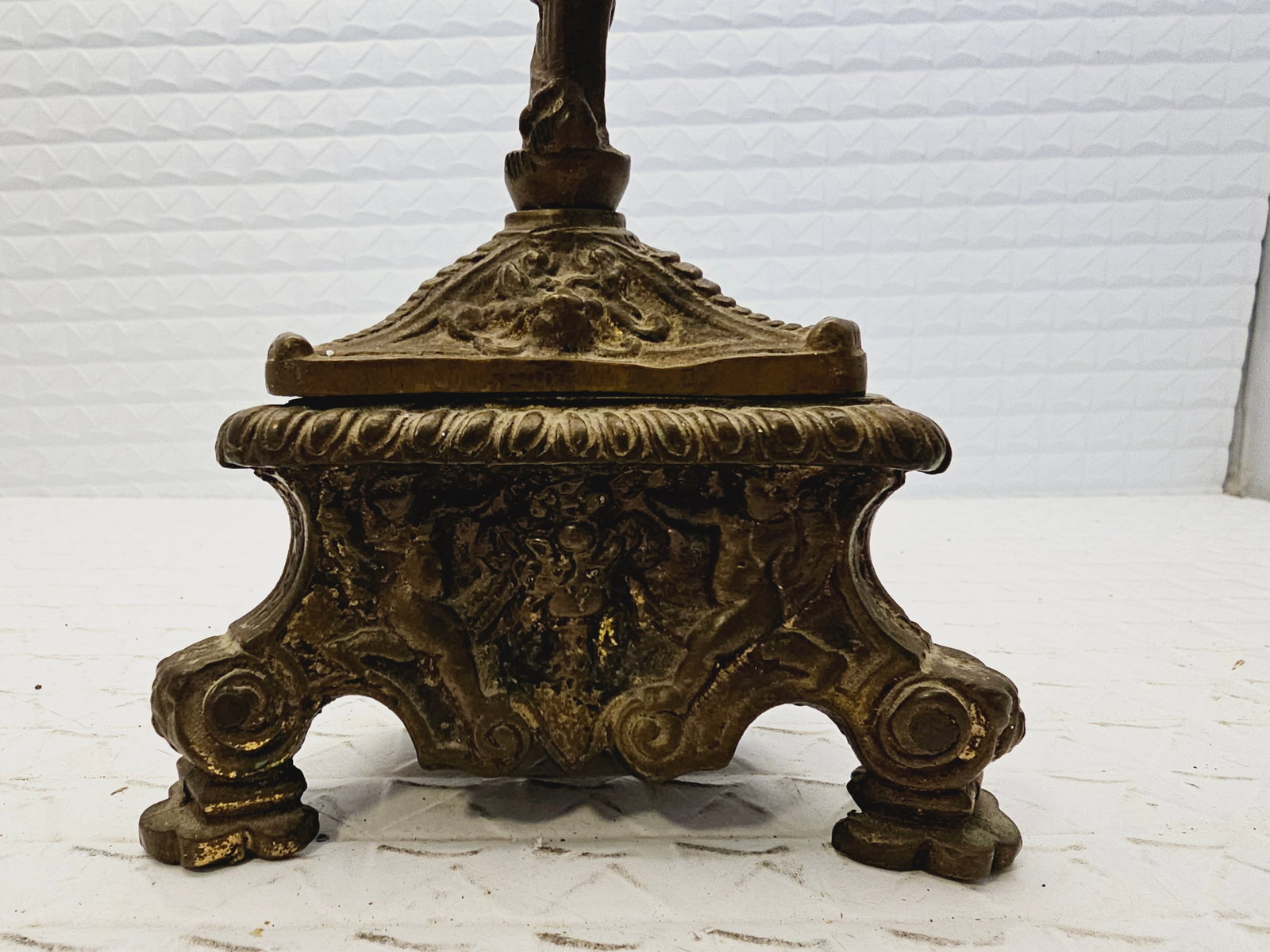 antique figural inkwell - 5