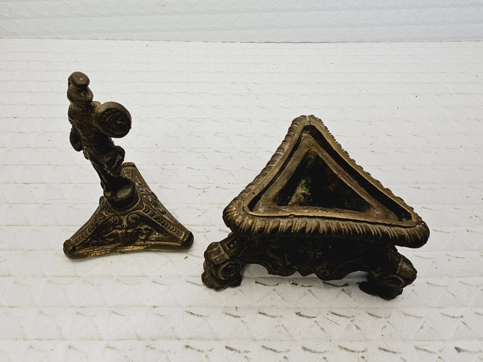 antique figural inkwell - 6