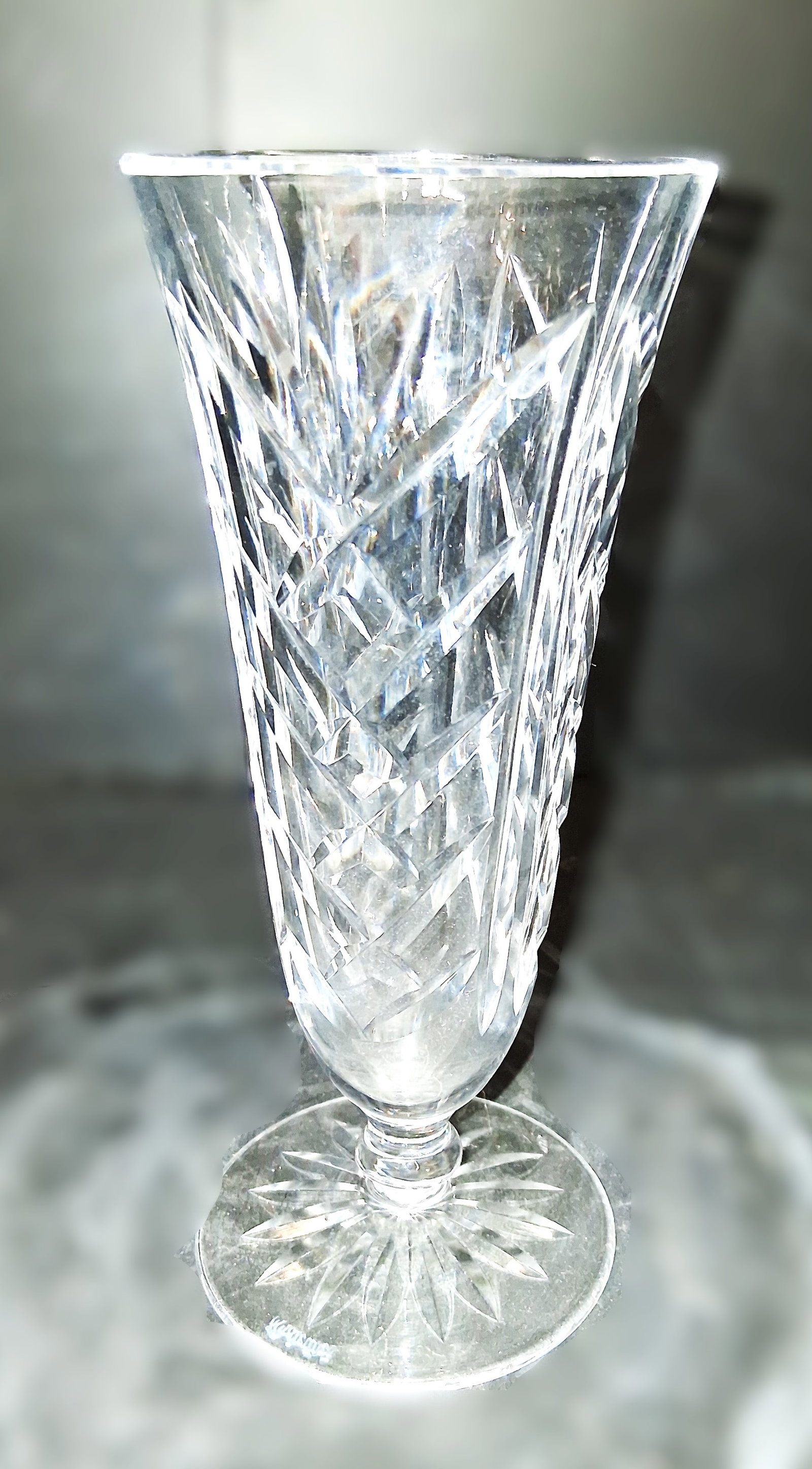 Gorgeous Waterford Crystal footed vase (1 of 7)