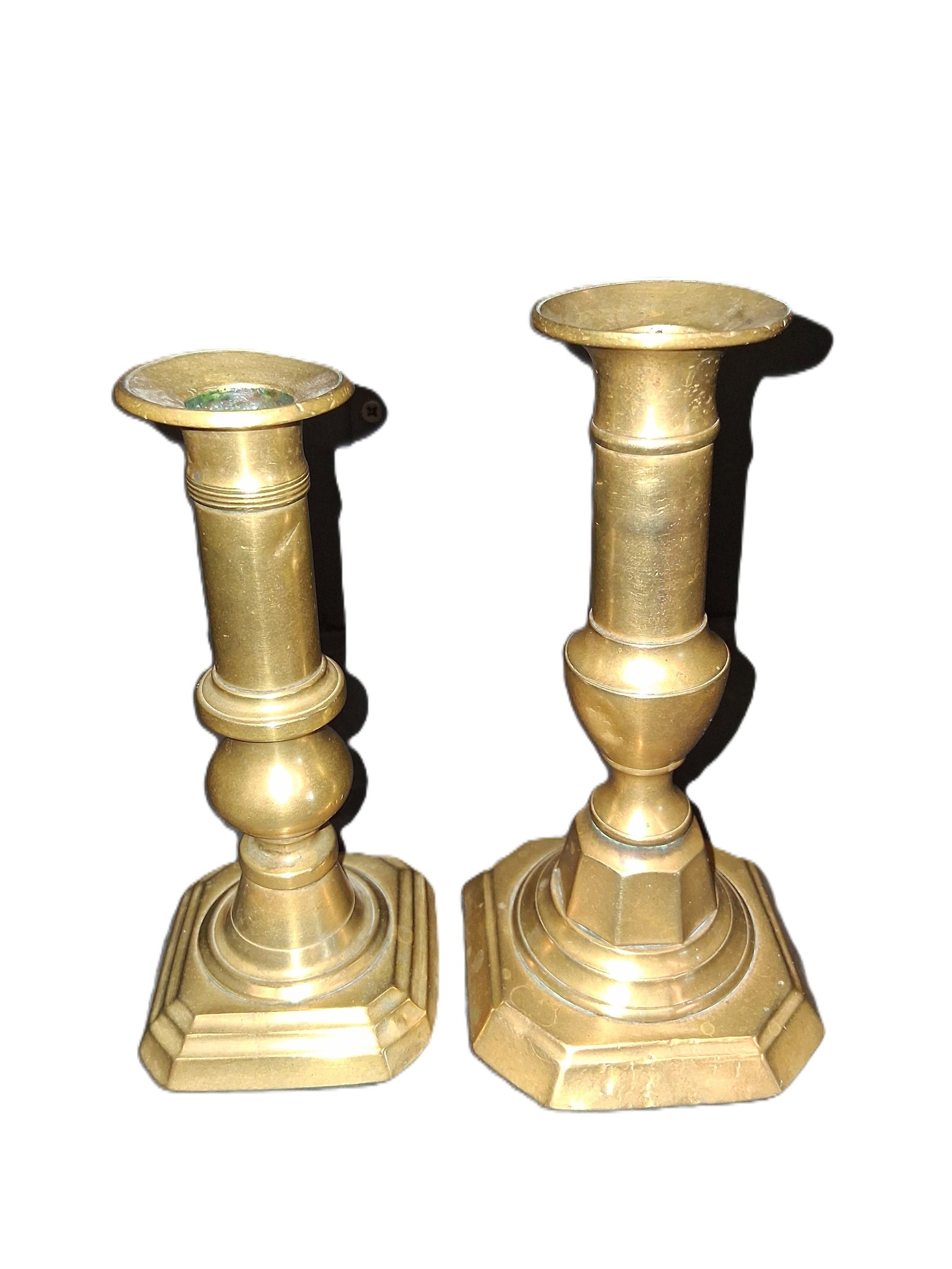 antique brass candlesticks (1 of 7)