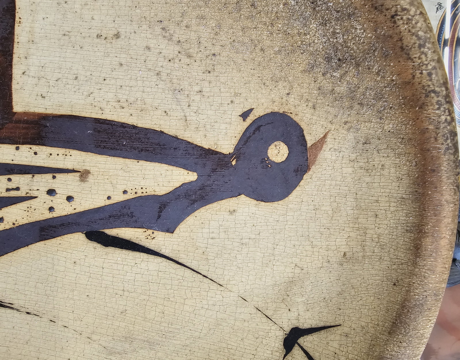 large native American style platter - 2