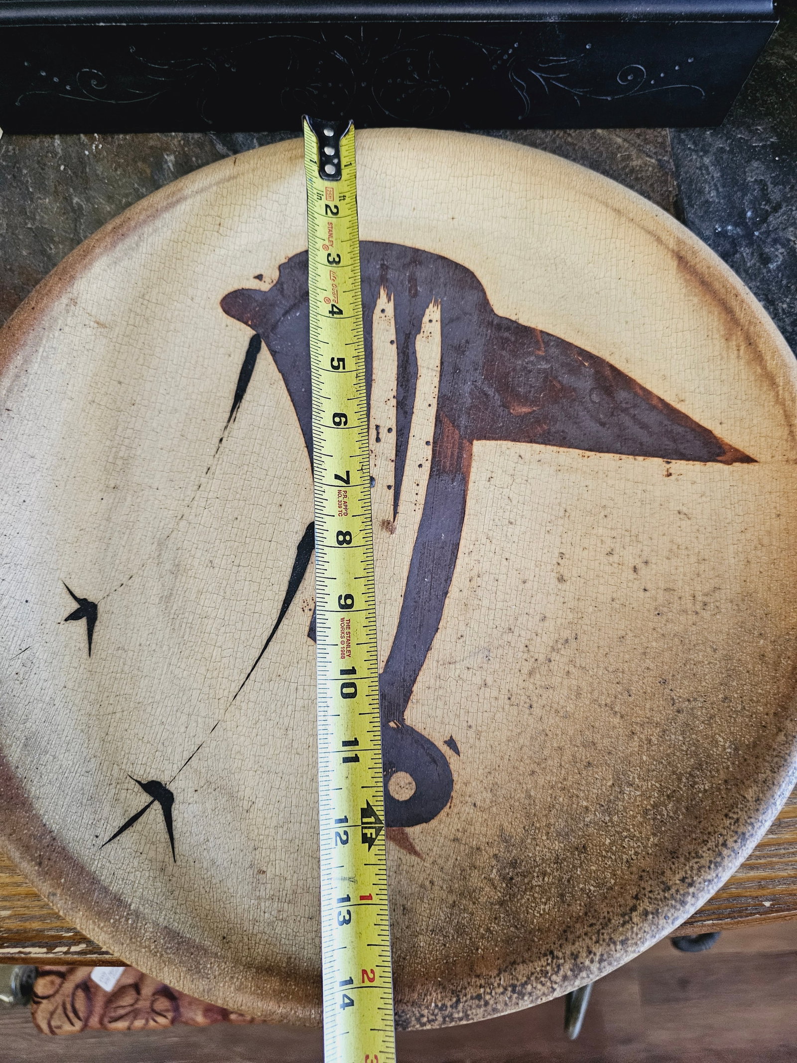 large native American style platter - 8