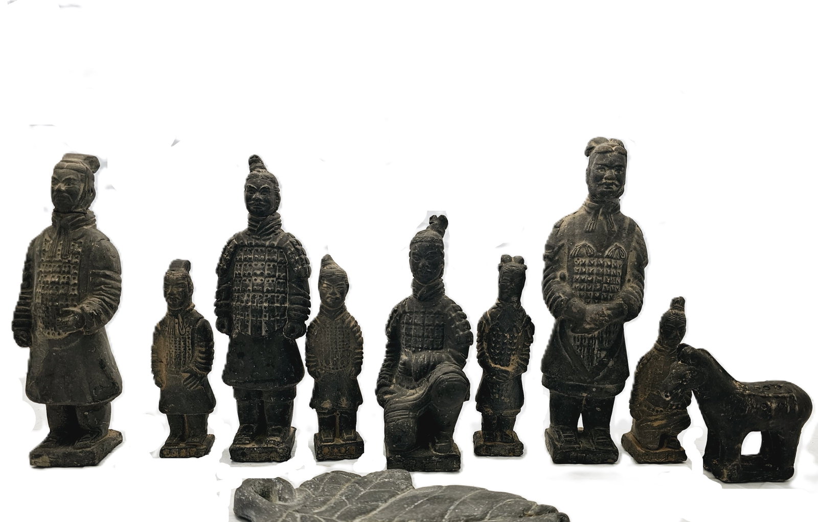 Vintage Chinese Terracotta Pottery Warrior And Horse Replicas (1 of 8)