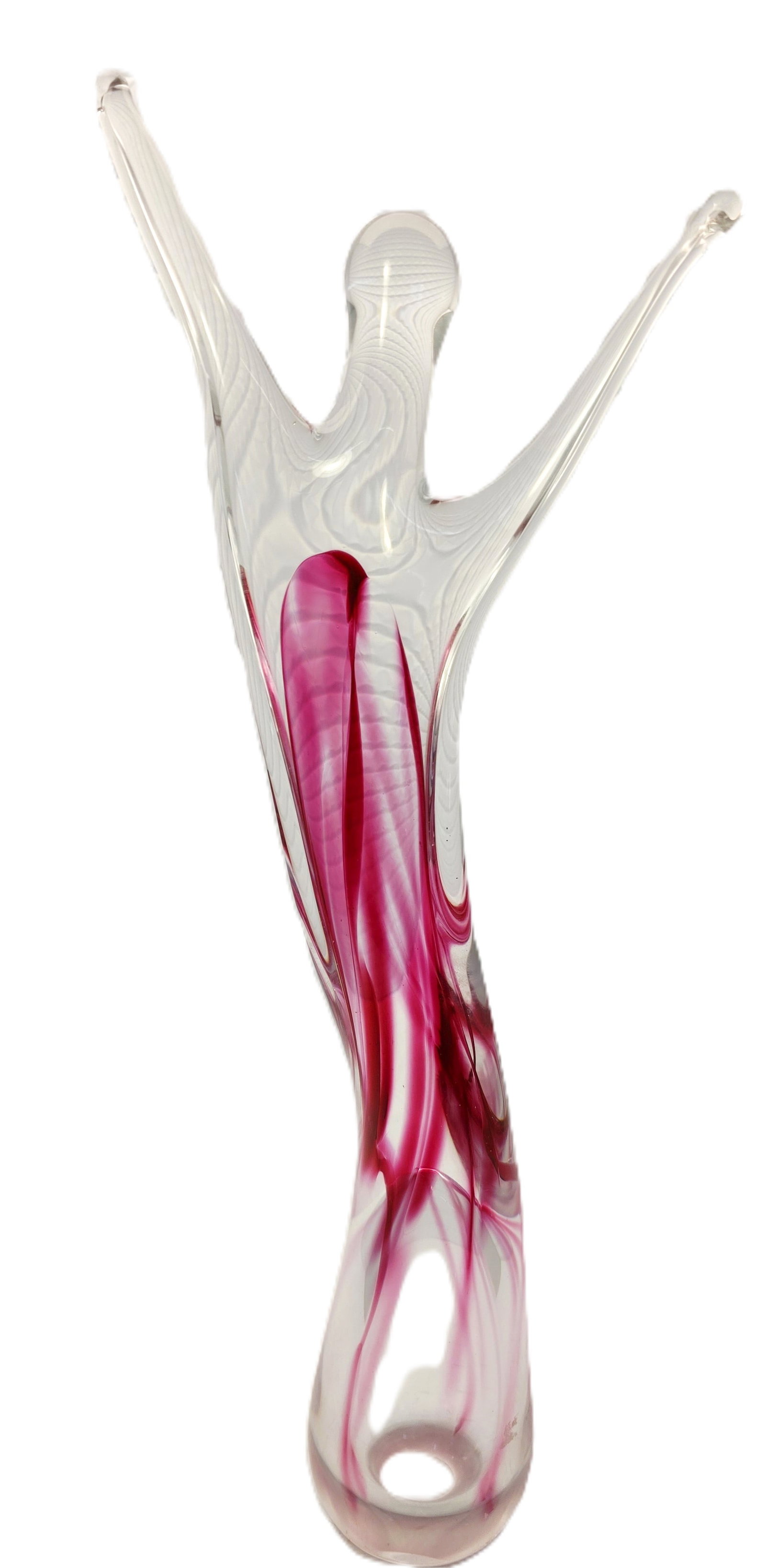 gorgeous art glass sculpture, dancer: Beautifully made, no chips or cracks, dancer in motion art glass