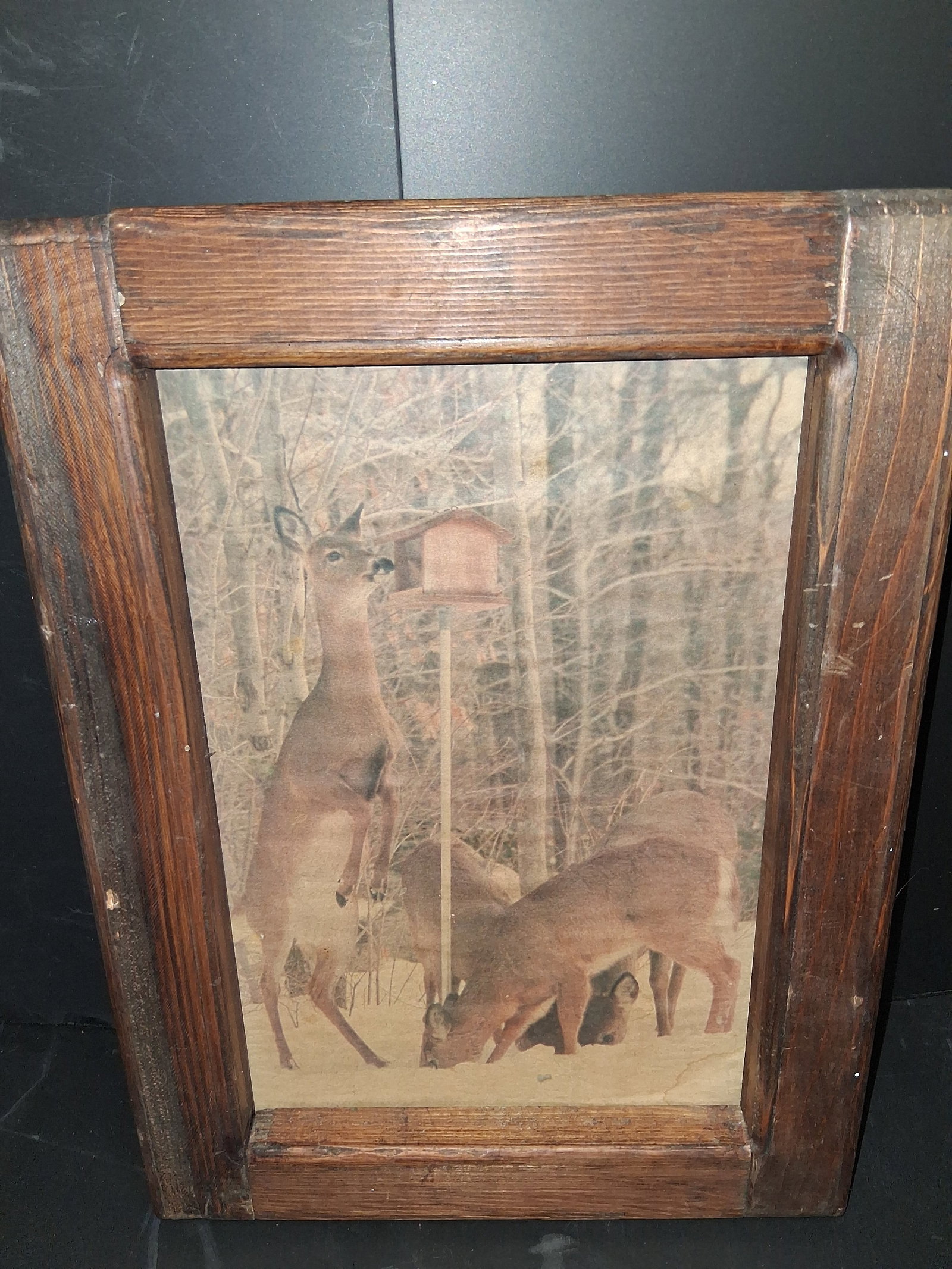 primitive folk art deer print - 3