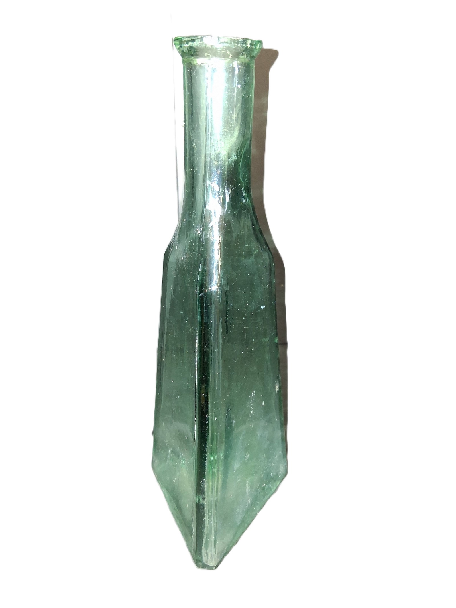antique green glass pepper sauce bottle (1 of 6)