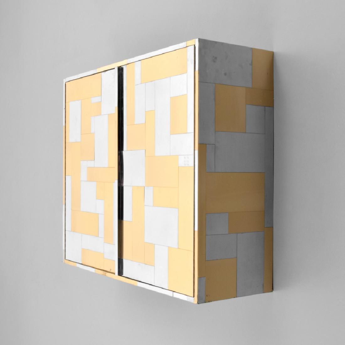 Paul Evans CITYSCAPE Cabinet: Designer (Artist), Manufacture: Paul Evans; Paul Evans Studio for Directional Markings: no marking(s) apparent Country of Origin, Materials: USA; chromed metal, brass, wood Additional Information: Cab