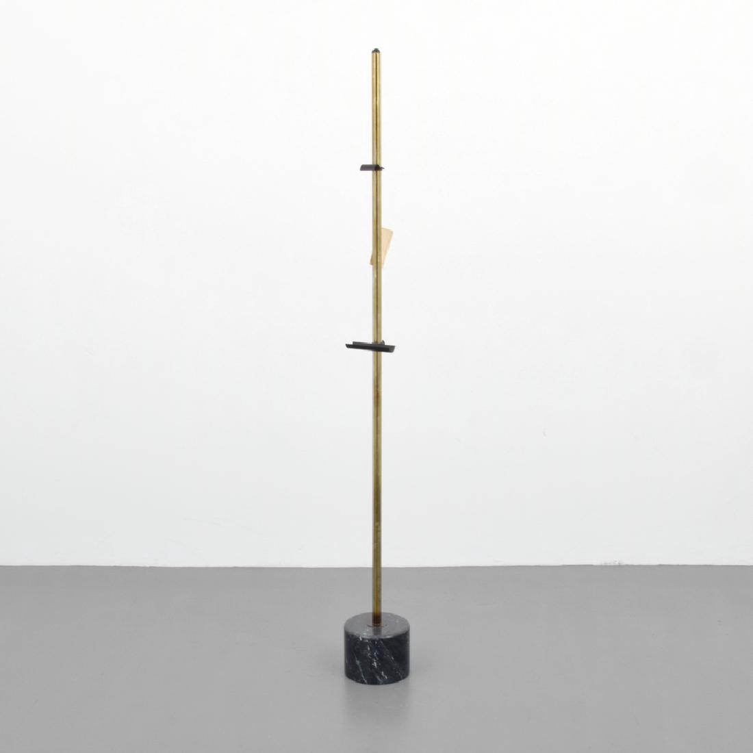 Curtis Jere Easel: Designer (Artist), Manufacture: Curtis Jere; Artisan House Markings: original information tag Country of Origin, Materials: USA; brass, metal, marble Additional Information: Easel adjusts to accommoda