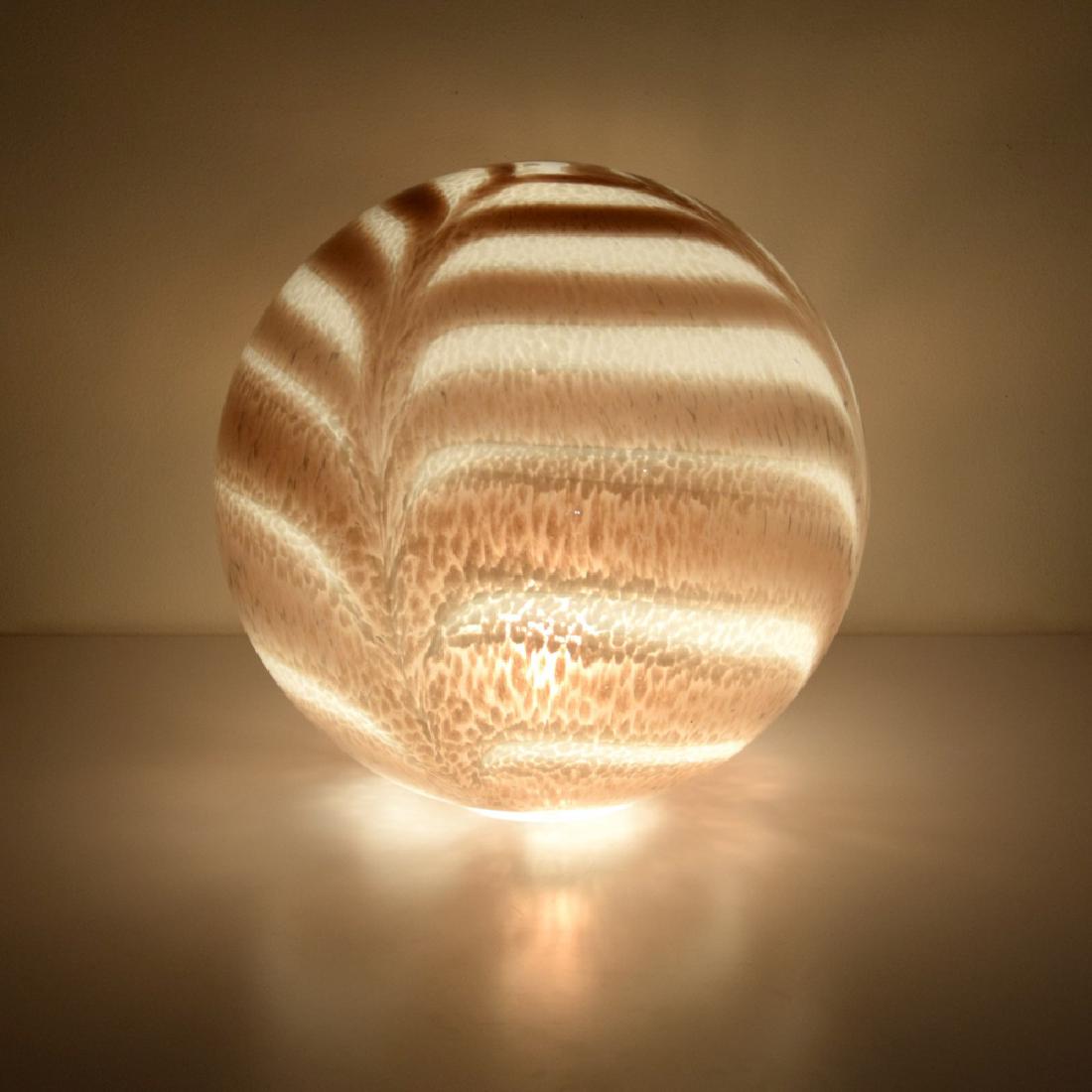 Monumental Murano Lamp, Manner of Alfredo Barbini: Designer (Artist), Manufacture: Alfredo Barbini, manner of Markings: no marking(s) apparent Country of Origin, Materials: Italy; glass, acrylic base Additional Information: No additional information. 