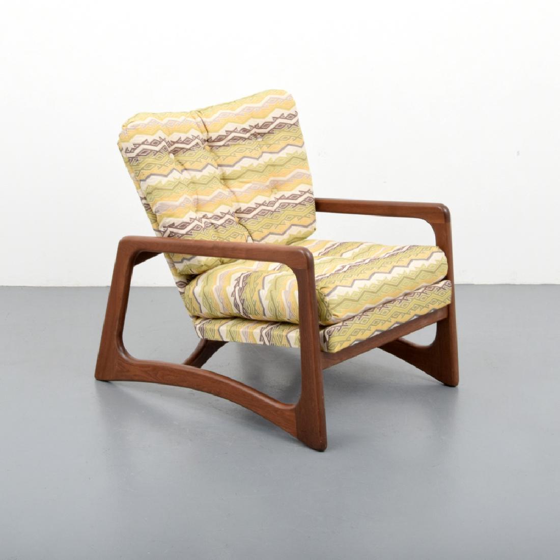 Lounge Chair Attributed to Adrian Pearsall: Designer (Artist), Manufacture: Adrian Pearsall, attributed Markings: no marking(s) apparent Country of Origin, Materials: unknown; wood, upholstery Additional Information: No additional information.