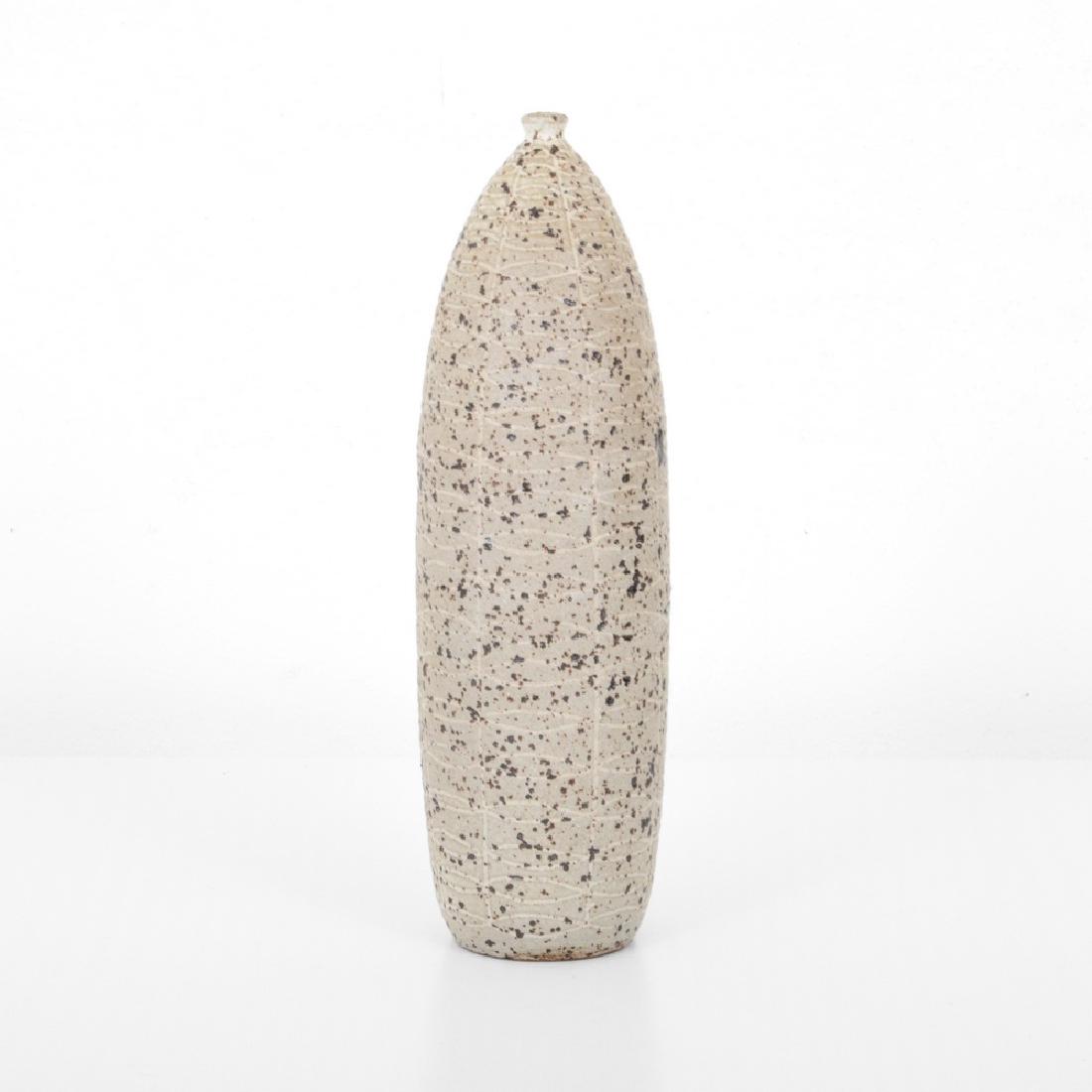 Tall Clyde Burt Vessel: Designer (Artist), Manufacture: Clyde Burt (1922 - 1981) Markings: initialed Country of Origin, Materials: American; pottery Additional Information: Provenance: Lot is from the collection of Philip Mu