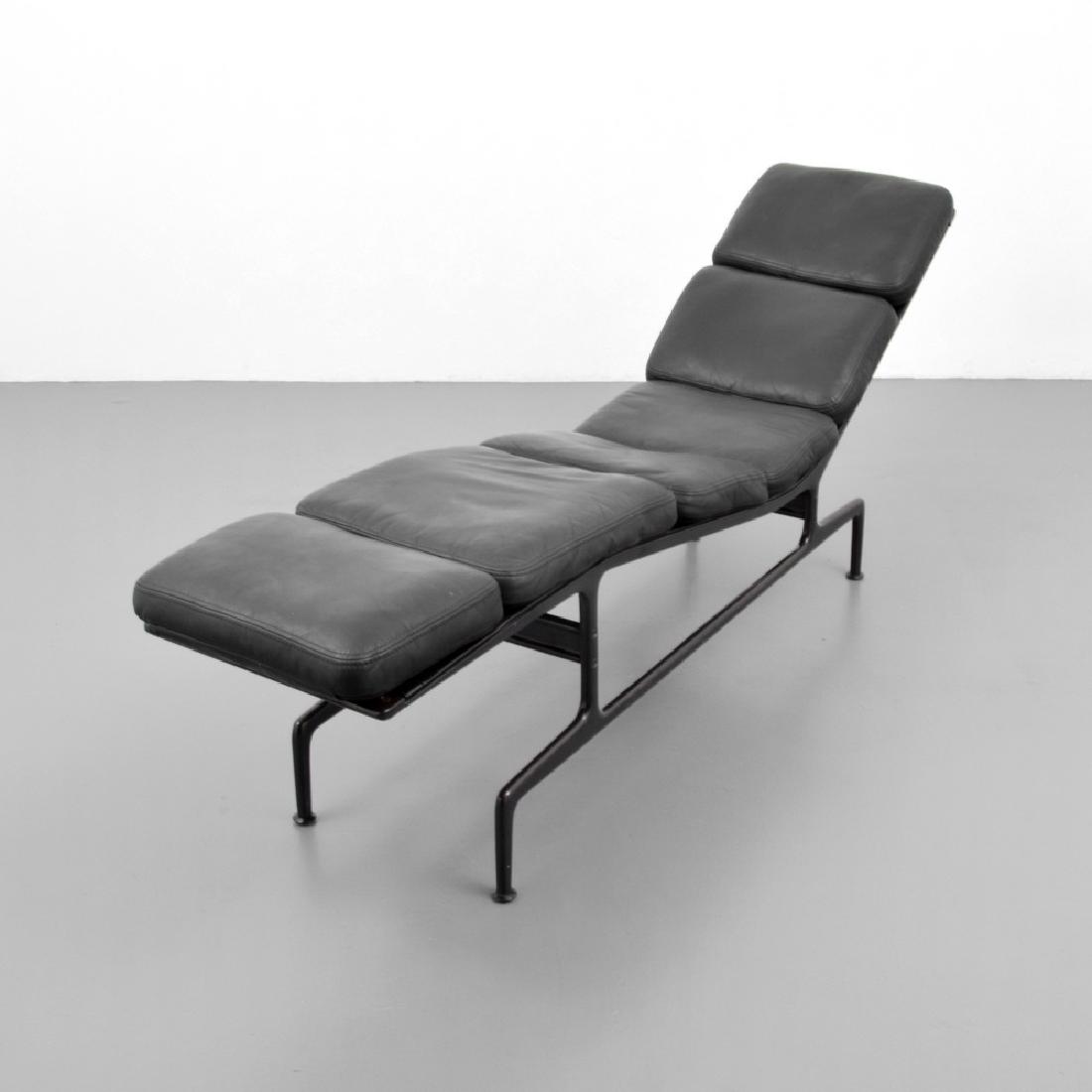 Charles & Ray Eames BILLY WILDER Chaise Lounge Chair: Designer (Artist), Manufacture: Charles & Ray Eames; Herman Miller Markings: 2 Herman Miller labels Country of Origin, Materials: USA; leather, enameled metal, plastic Additional Information: Chaise h