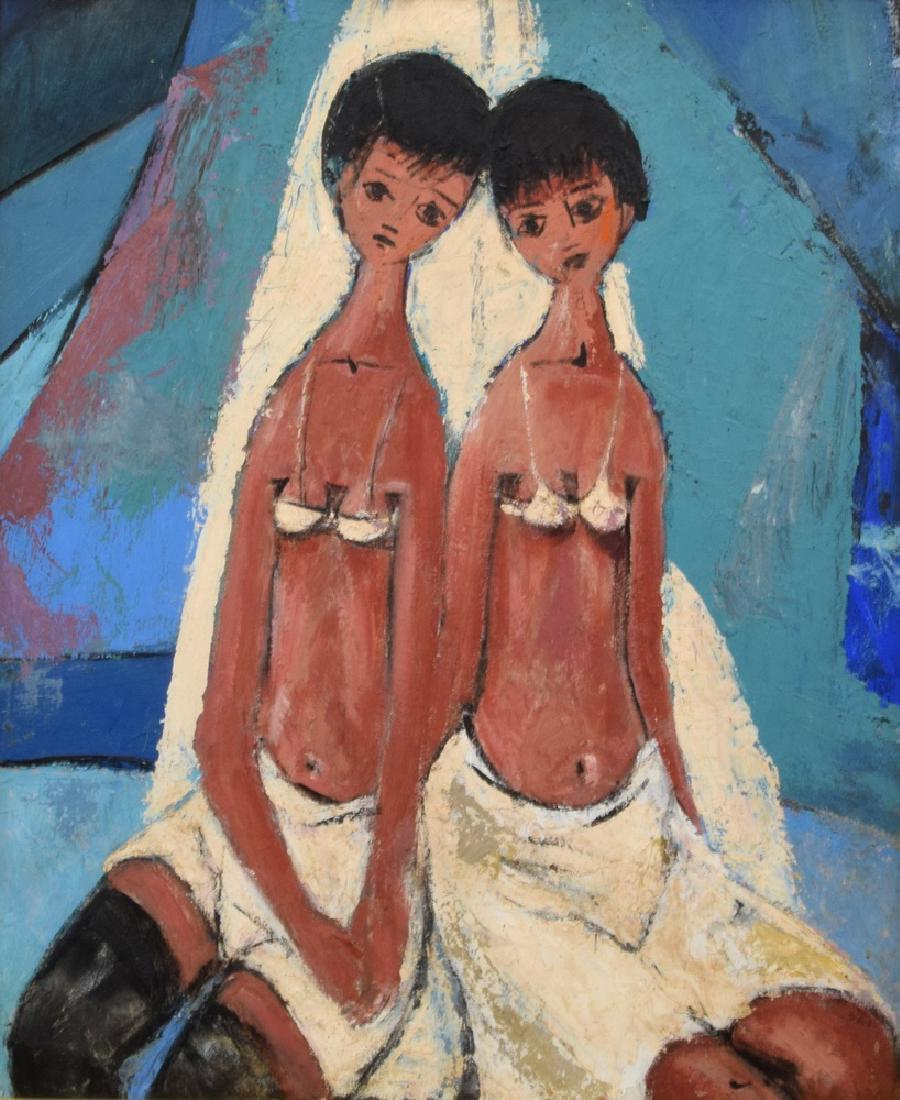 Nicholas Takis Painting, Original Work: Designer (Artist), Manufacture: Nicholas Takis (1903-1965) Markings: no marking(s) apparent Country of Origin, Materials: USA; board Additional Information: No additional information. Dimensions: 29.