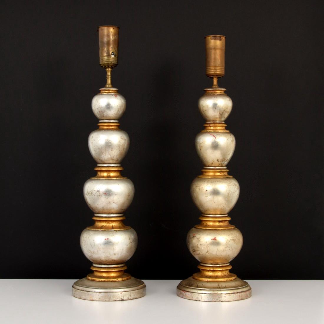 Pair of Frederick Cooper Lamps: Designer & Manufacturer: Frederick Cooper Markings: no marking(s) apparent Country of Origin & Materials: USA; wood, metal Additional Information: Modern Art, Design & Luxury | Palm Beach Modern Aucti