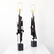 Pair of Harry Balmer Brutalist Table Lamps