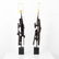 Pair of Harry Balmer Brutalist Table Lamps - 2