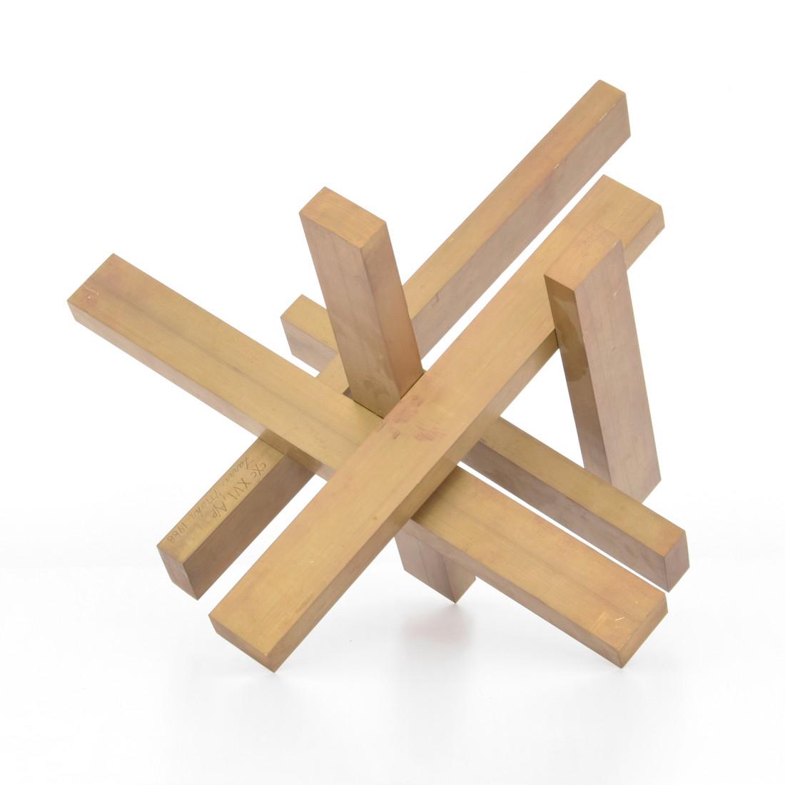 Larry Mohr Abstract Bronze Sculpture: Designer & Manufacturer: Larry Mohr (1921-2013) Markings: signed; cXc XVI, A/P; 1988 Country of Origin & Materials: American; bronze Additional Information: Provenance: Estate of Larry Mohr. Larry Moh