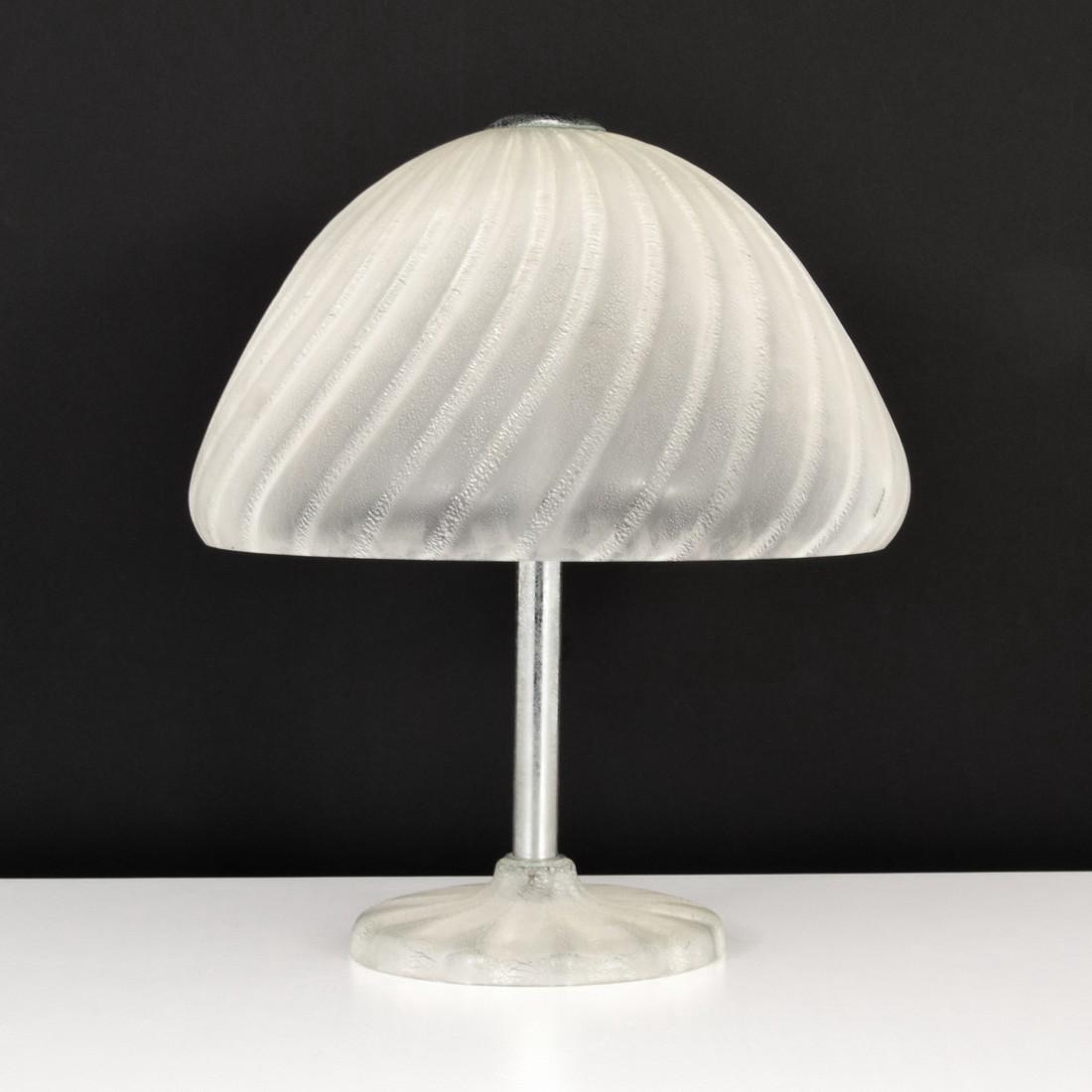 Large Alfredo Barbini Murano Lamp