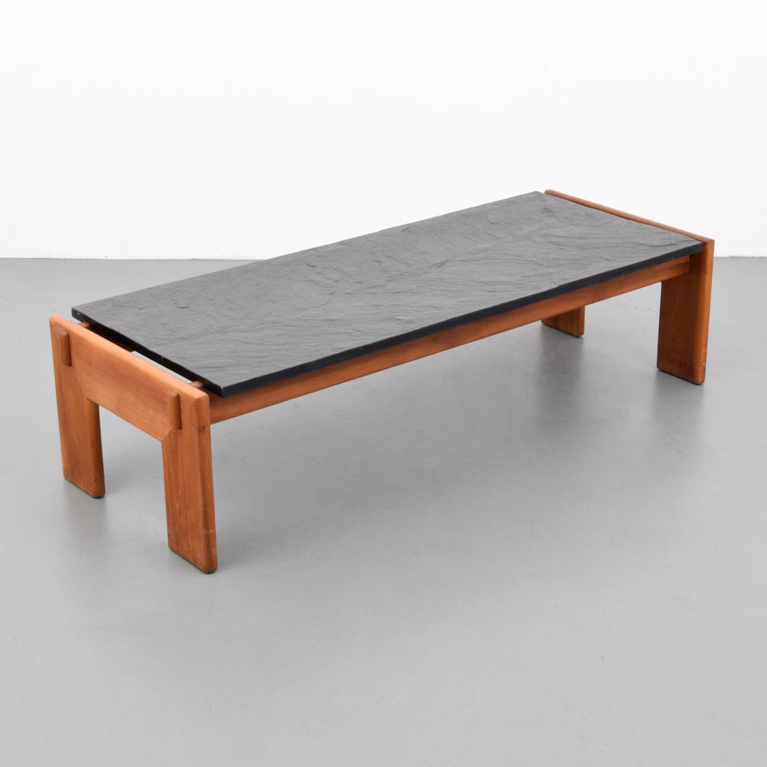 Adrian Pearsall Coffee Table: Designer (Artist) & Manufacturer: Adrian Pearsall; Craft Associates Markings: no marking(s) apparent Country of Origin & Materials: USA; wood, slate Additional Information: 20th Century Design Dimensi