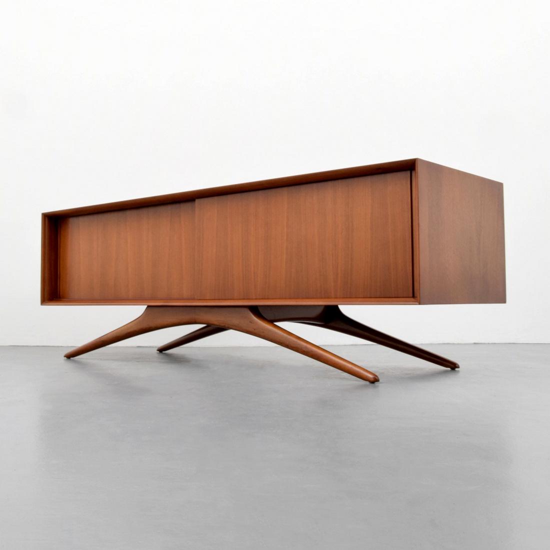 Rare & Early Vladimir Kagan Cabinet: Designer (Artist) & Manufacturer: Vladimir Kagan (American, 1927-2016); Kagan-Dreyfuss, Inc. Markings: Kagan-Dreyfus, New York/K-D [logo]/A Vladimir Kagan Design stamp Country of Origin & Materials: U