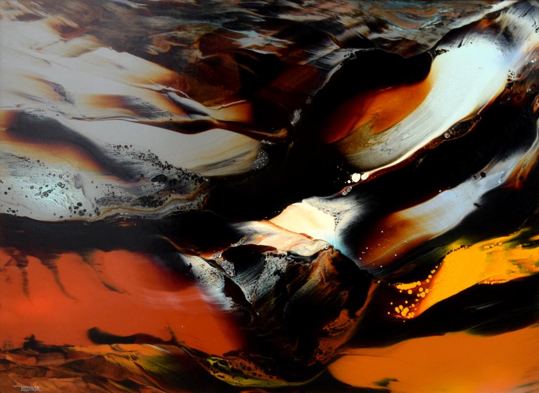 Large Leonardo Nierman Painting, Original Work: Designer (Artist) & Manufacturer: Leonardo Nierman (b. 1932) Markings: signed Country of Origin & Materials: Mexican; board Additional Information: Provenance: from a single collection (ID: 1426), Lak