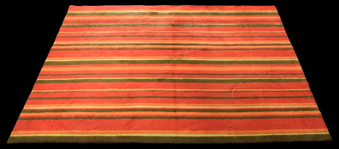 Large Edward Fields Rug: Designer (Artist) & Manufacturer: Edward Fields Markings: signed; 8757 Country of Origin & Materials: USA; wool Additional Information: Rugs and Carpets Dimensions(H,W,D): 181"h, 118"w