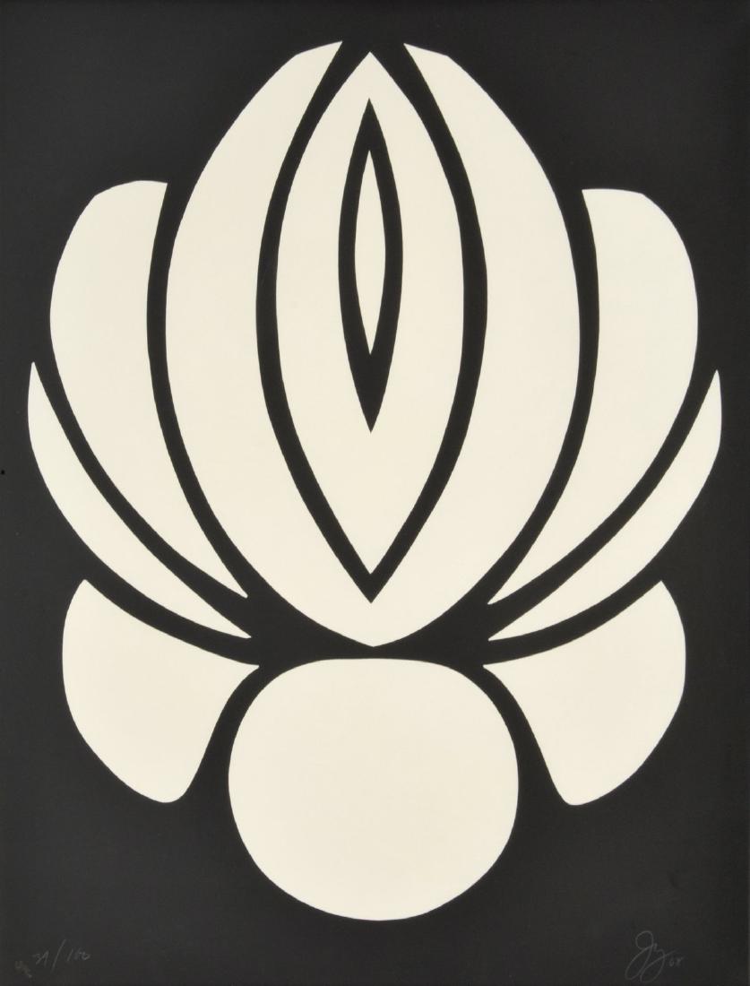 Jack Youngerman Screenprint, Signed Edition: Designer/Artist & Manufacturer: Jack Youngerman (b. 1926) Markings: signed; ed. 39/100; 1968 Country of Origin & Materials: American; paper Additional Information: Provenance: The Norman S. Jaffe Art
