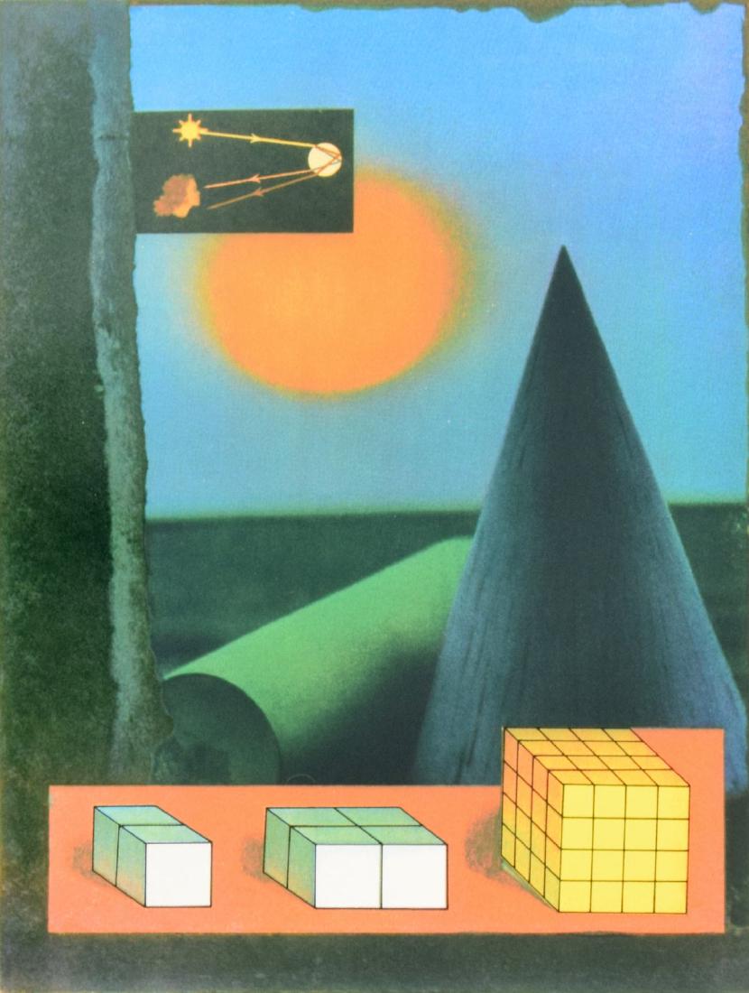 Joseph Cornell Screenprint, Signed Edition: Designer/Artist & Manufacturer: Joseph Cornell (1903-1972) Markings: signed; AP Country of Origin & Materials: American; paper Additional Information: Untitled (HOW TO MAKE A RAINBOW) is an Artist's P