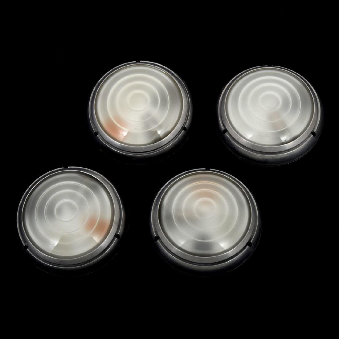 Sergio Mazza SIGMA Sconces, Set of 4: Designer/Artist & Manufacturer: Sergio Mazza; Artemide Markings: Artemide imprint, marking(s) Country of Origin & Materials: Italy; metal, glass Additional Information: 20th Century Design Dimensions(