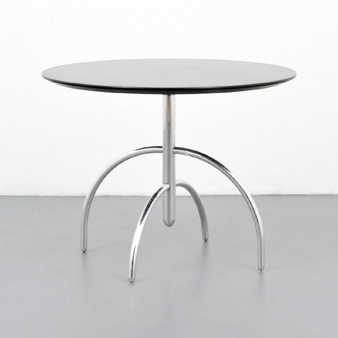 Lawrence Laske SAGUARO CACTUS Side Table: Designer/Artist & Manufacturer: Lawrence Laske; Knoll Studio Markings: Lawrence Laske/Knoll Studio plaque; 1993 Country of Origin & Materials: USA; wood, chromed metal, metal Additional Information: T