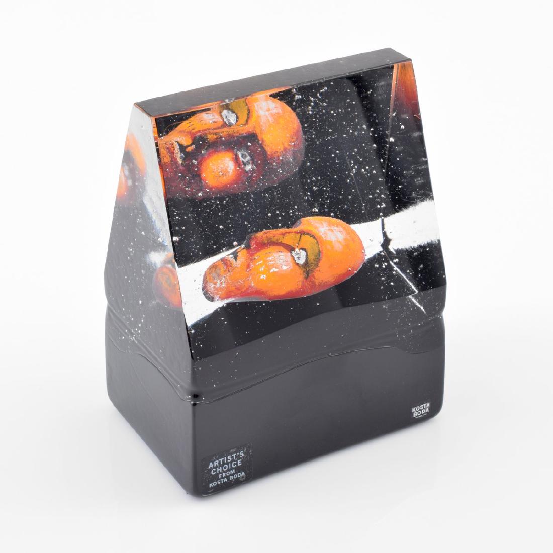 Bertil Vallien Sculpture: Designer/Artist & Manufacturer: Bertil Vallien; Kosta Boda Markings: signed, 7090876, Kosta Boda labels, Artist's Choice label Country of Origin & Materials: Sweden; glass Additional Information: 20th