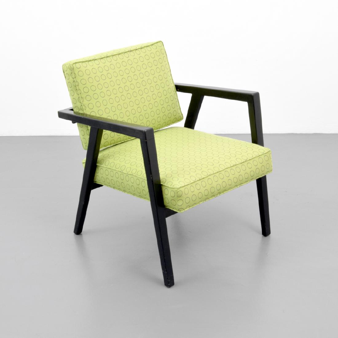 Early Franco Albini Lounge Chair: Designer/Artist & Manufacturer: Franco Albini Markings: no marking(s) apparent Country of Origin & Materials: Italy; wood, upholstery Additional Information: Chair is reupholstered in Hella Jongerius