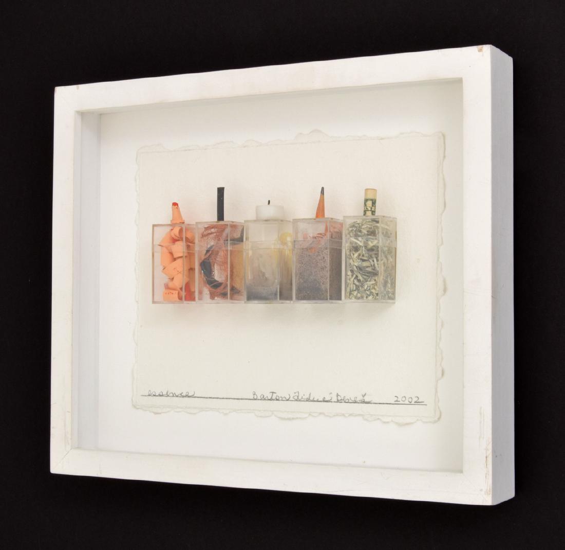 Barton Lidice Benes ESSENCE Mixed Media Work: Designer/Artist & Manufacturer: Barton Lidice Benes (1942-2012) Markings: signed; 2002 Country of Origin & Materials: American; paper, acrylic, metal, wax, shredded currency Additional Information: Wo