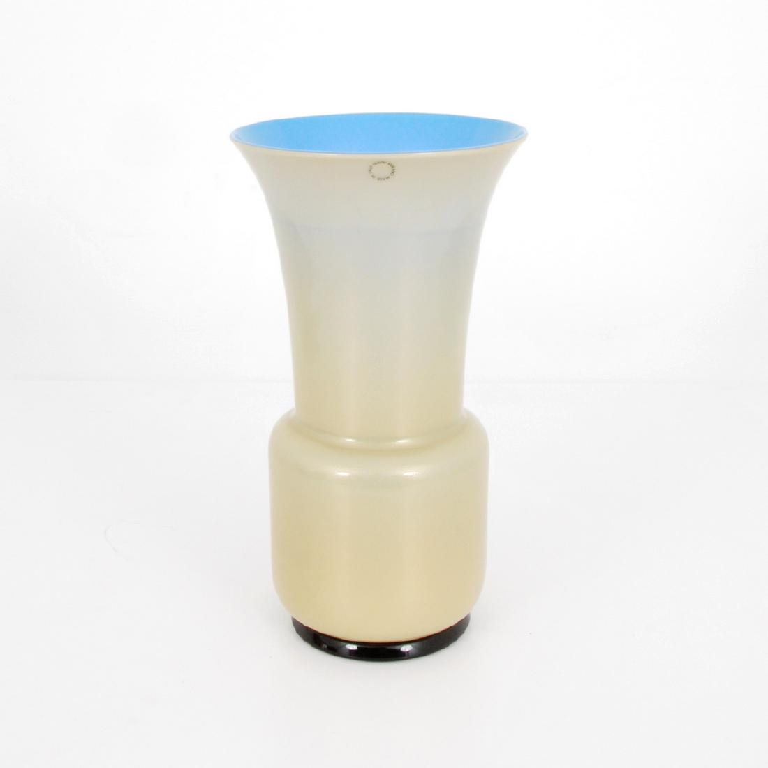 Tomaso Buzzi Vase, Venini, Murano: Designer/Artist & Manufacturer: Tomaso Buzzi; Venini Markings: signed, Venini label Country of Origin & Materials: Italy; glass Additional Information: Vase is model 3314. Property of the Modern5961 C