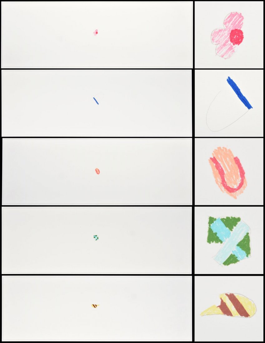 Richard Tuttle PERCEIVED OBSTACLES Suite, 5 Lithographs: Designer (Artist) & Manufacturer: Richard Tuttle (b. 1941); Brooke Alexander Editions Markings: signed, marking(s); ed. 37/45 Country of Origin & Materials: American; paper Additional Information: Sui