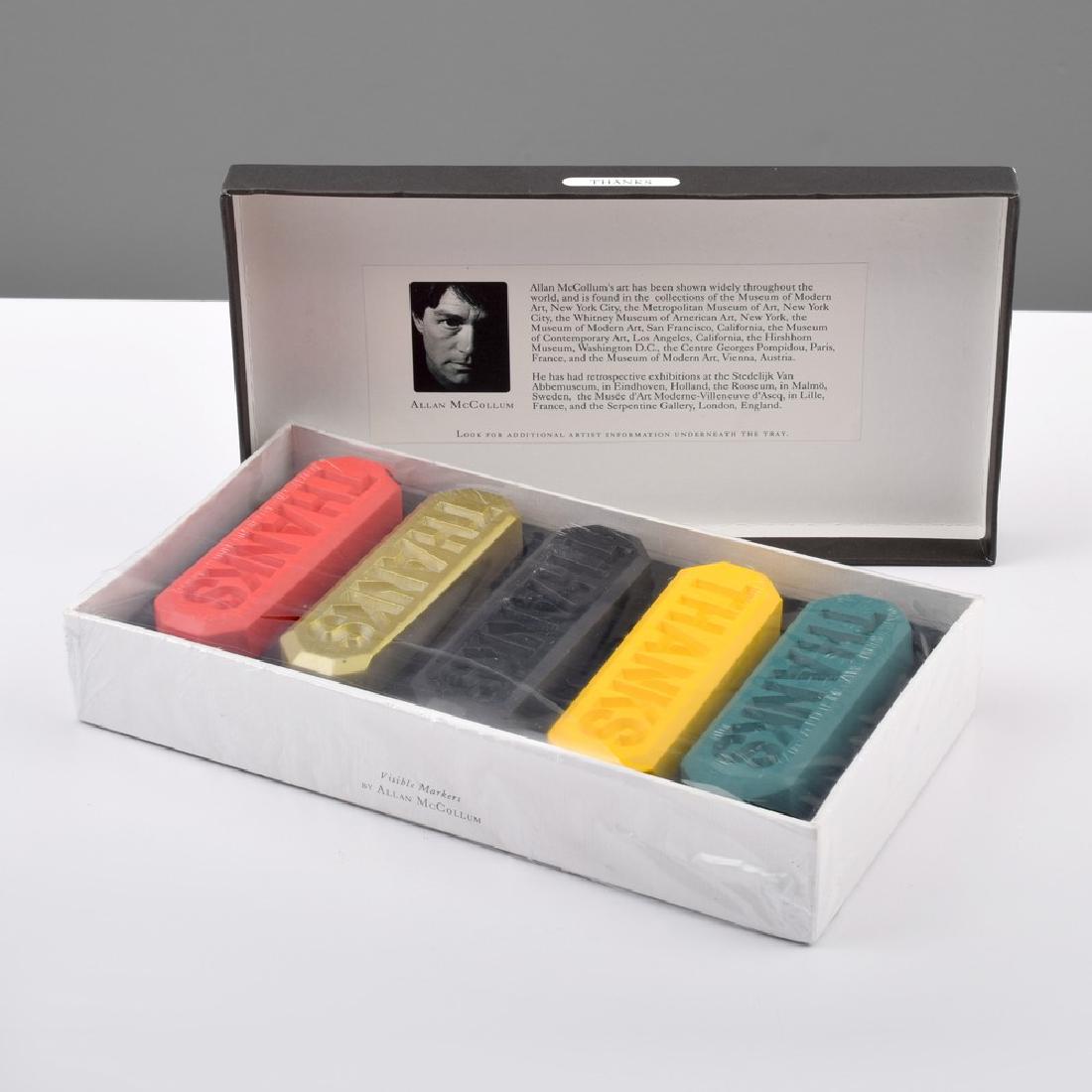 Allan McCollum "THANKS (Visible Markers)" Sculptures: Designer/Artist; Manufacturer: Allan McCollum (b. 1944); Bozart, Inc. Markings: marking(s); ed: open; 2002 Country of Origin & Materials: American; polymerized pigmented concrete Additional Informatio