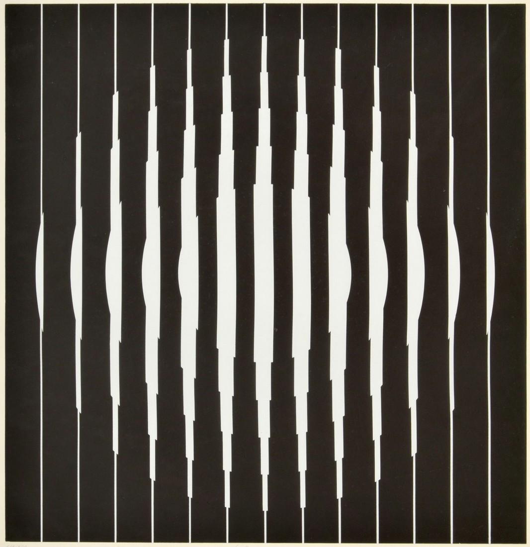 Victor Vasarely Op Art Print, Signed Edition: Designer/Artist; Manufacturer: Victor Vasarely (1903-1997) Markings: signed; ed. 112/290 Country of Origin & Materials: Hungarian; paper Additional Information: Fine Art, Photography and Works on Pape