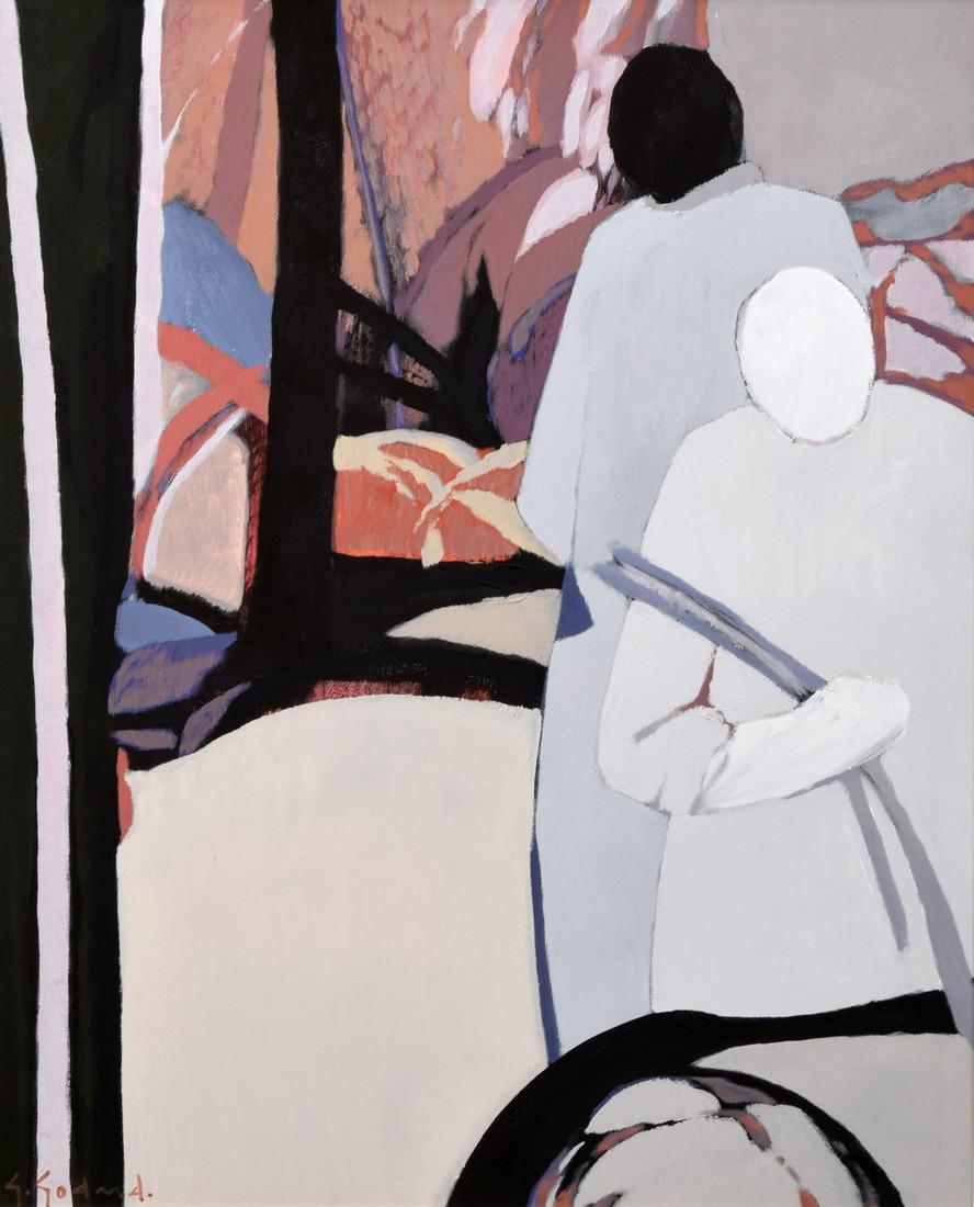 Gabriel Godard Painting: Designer/Artist; Manufacturer: Gabriel Godard (b. 1933) Markings: signed; marking(s) Country of Origin & Materials: French; canvas Additional Information: Provenance: Phillips Gallery, Palm Beach, FL.