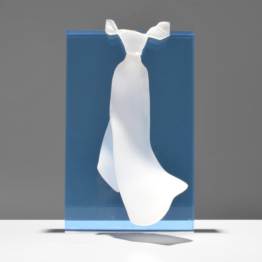 Claude Guyon "Port de la Cravare Obligatoire" Sculpture: Designer/Artist; Manufacturer: Claude Guyon (20th Century) Markings: signed; ed. 1/1; 1983 Country of Origin & Materials: France; Lucite, acrylic Additional Information: Fine Art, Photography and Work